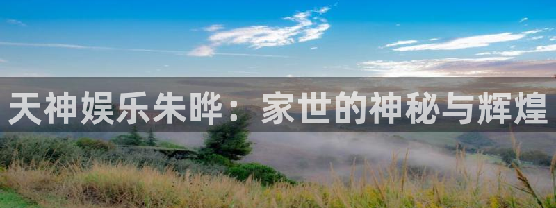 bg大游官方网站：天神娱乐朱晔：家世的神秘与辉煌