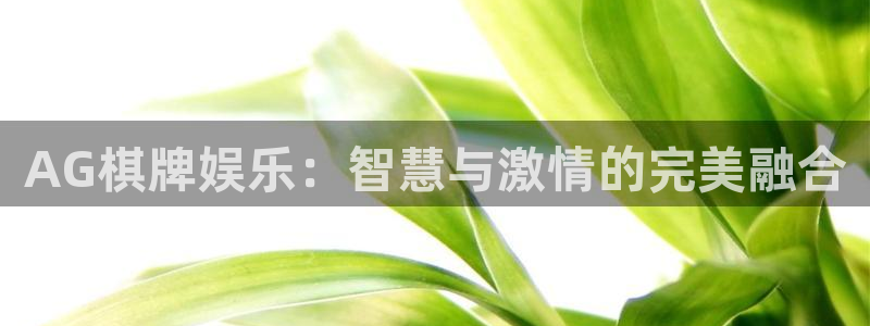 bg大游娱乐：AG棋牌娱乐：智慧与激情的完美融合