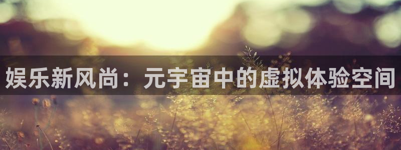 bg大游app：娱乐新风尚：元宇宙中的虚拟体验空间